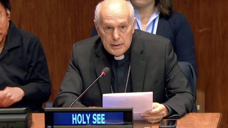 Monsignor Gabriele Caccia, osservatore permanente della Santa Sede presso le Nazioni Unite a New York
