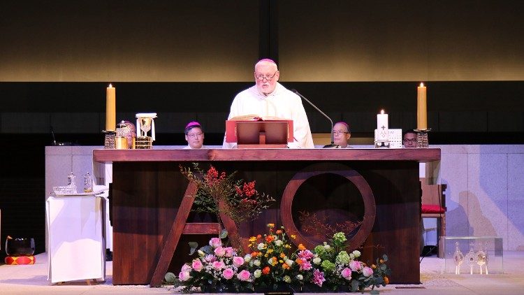 Archbishop Gallagher offers Mass at the Seosumun Shrine