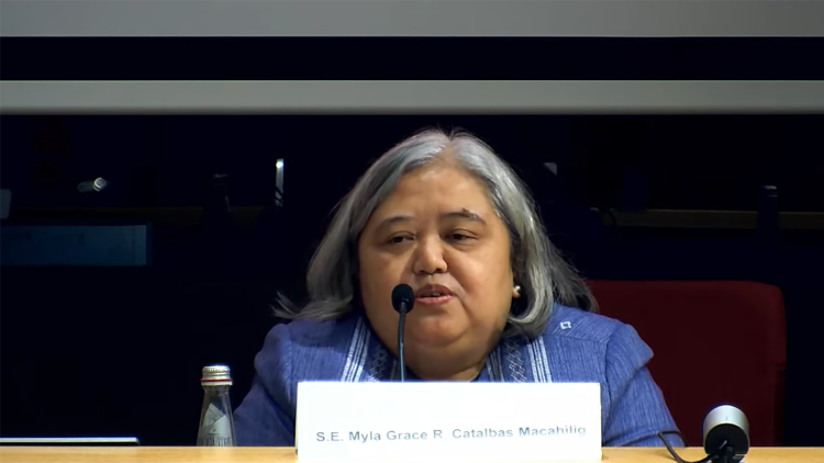 La embajadora de Filipinas ante la Santa Sede