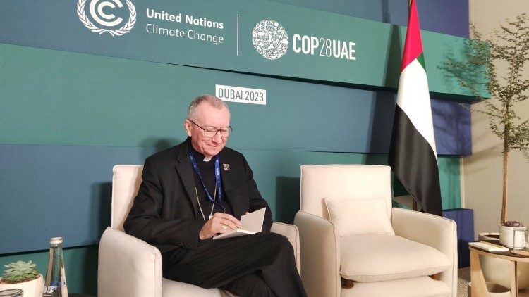 Il cardinale Parolin alla Cop28 di Dubai