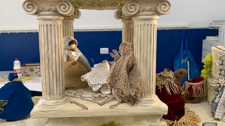 Particolare della Sacra Famiglia