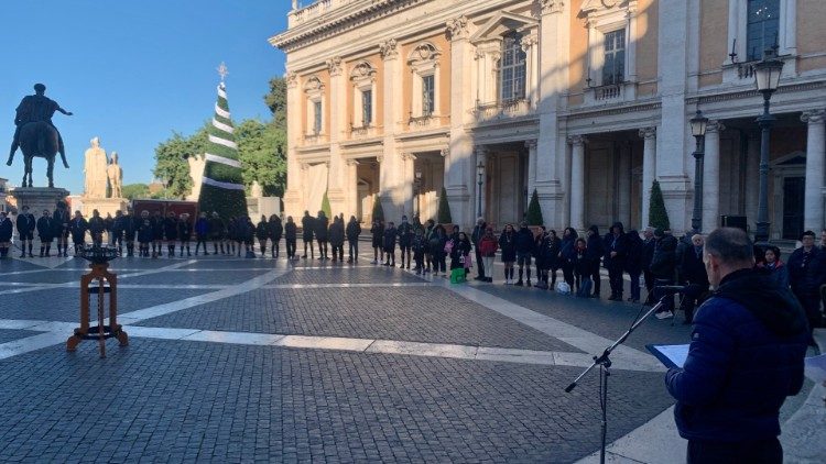 Il saluto del segretario regionale del Masci (Adulti scout) Alberto Cuccuru