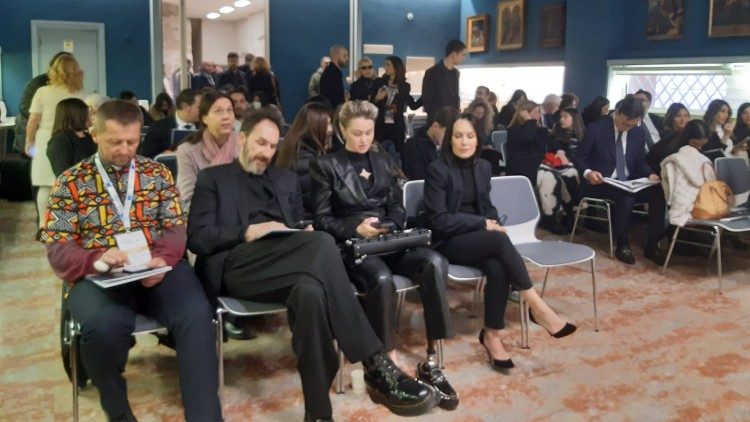 Alcuni artisti presenti alla conferenza stampa