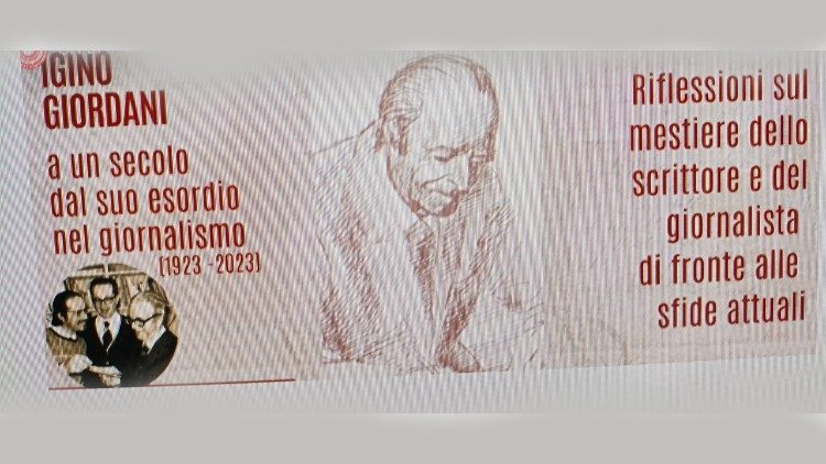 Nel 1923 l'inizio dell'attivit&agrave; di giornalista di Giordani: un convegno a Castel Gandolfo promosso da NetOne, rete di comunicatori per un mondo unito, ne ha ricordato l'anniversario